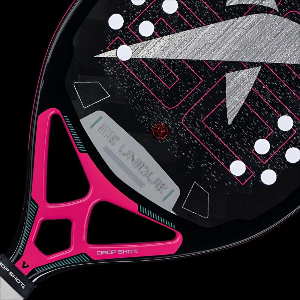 Drop Shot Conqueror 13 BT Beach Tennis Racket – 24K Carbon Twill + Sand Treatment