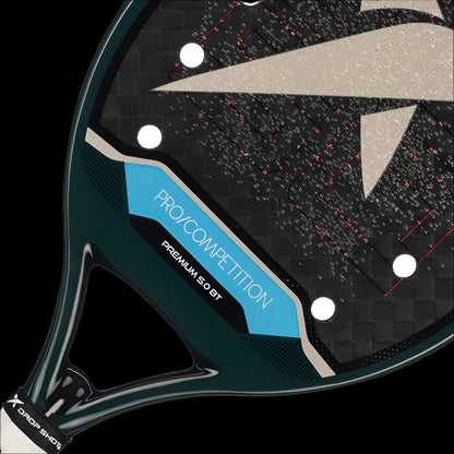 Premium 5.0 BT Beach Tennis Racket – 12K Carbon + Sand Treatment