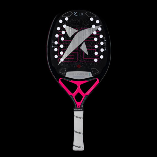 Drop Shot Conqueror 13 BT Beach Tennis Racket – 24K Carbon Twill + Sand Treatment