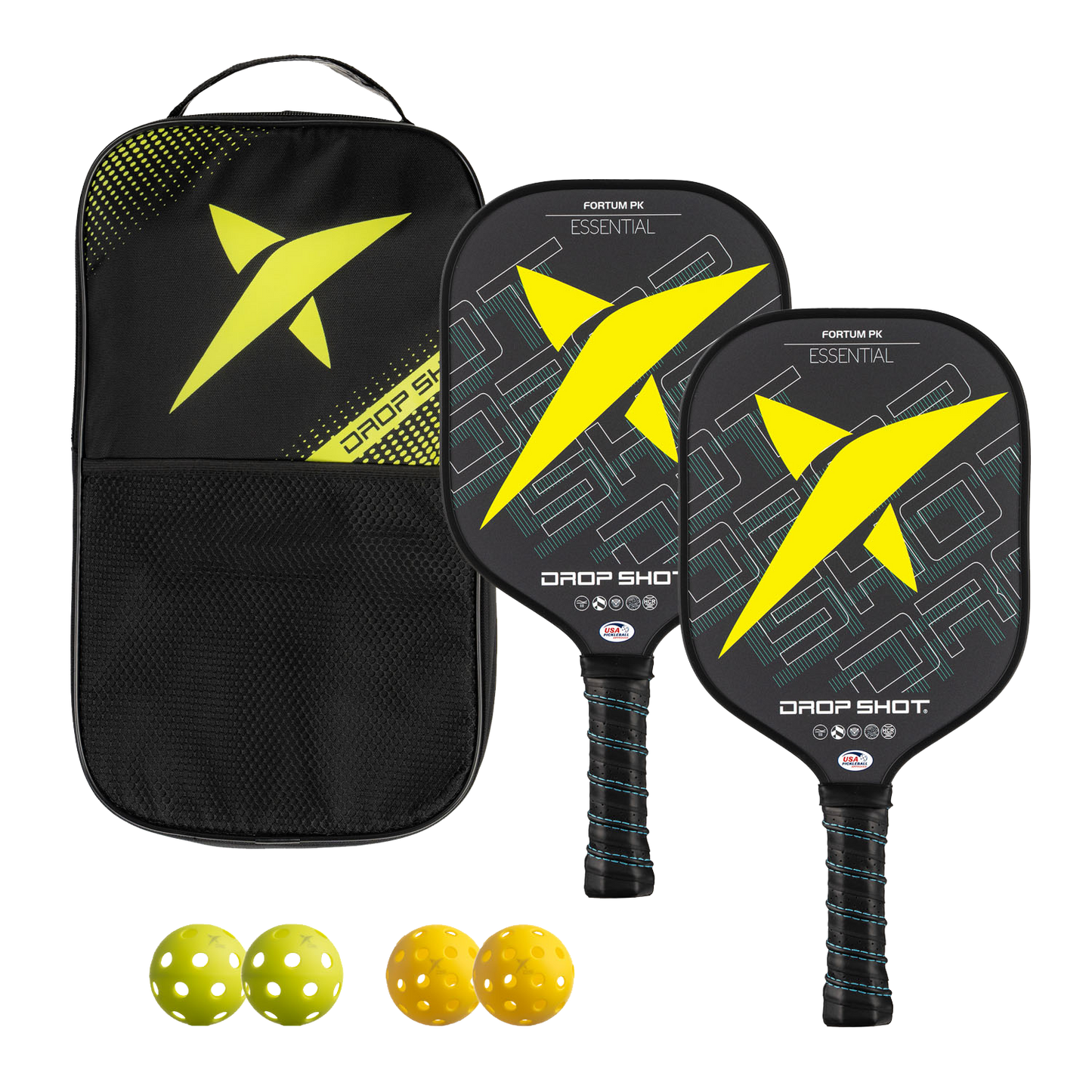 FORTUM PK SET X 2 PCS + 4 OUTDOOR BALLS + BAG